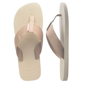 Havaianas Men's Urban Basic Material Flip Flops Beige/Tan Men’s Size 8 (NWT)